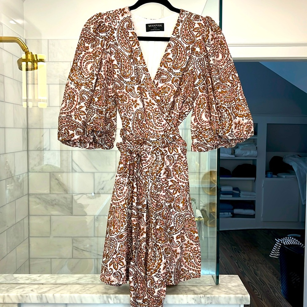 Minkpink wrap dress, size medium